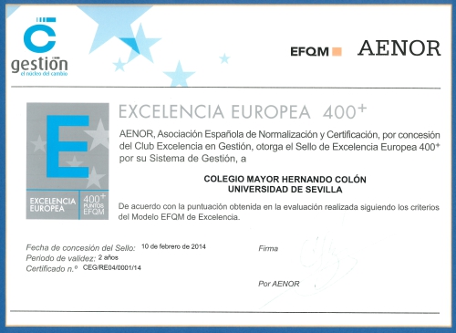Sello de Excelencia Europea 400+